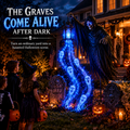 Halloween Soul Harvester Animated Garden Light - front view